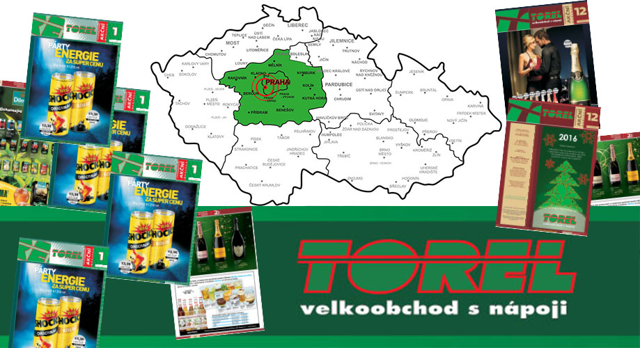 TOREL, velkoobchod potravin mapa Torel závoz zboží velkoobchodu potravin